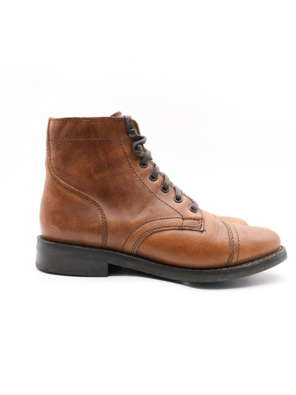 Thursday Boot Company Captain Men's Size 7 Brown Leather Lace Up Cap Toe Boots
